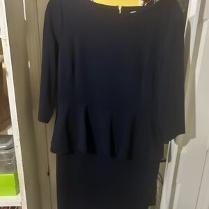 Elegant Calvin Klein Navy Blue Women's Dress